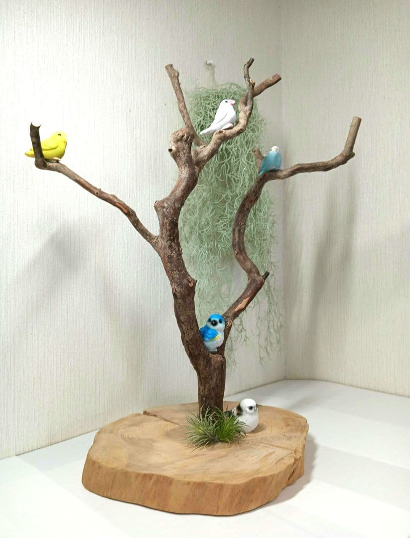 流木527　小鳥止まり木　卓上　バードアスレチック