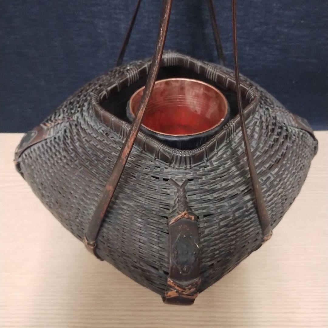 唐物 竹製 花入れ