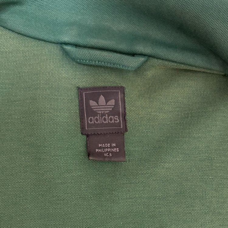 adidas アディダス トラックジャケット 緑 ジップアップ ジャージ L