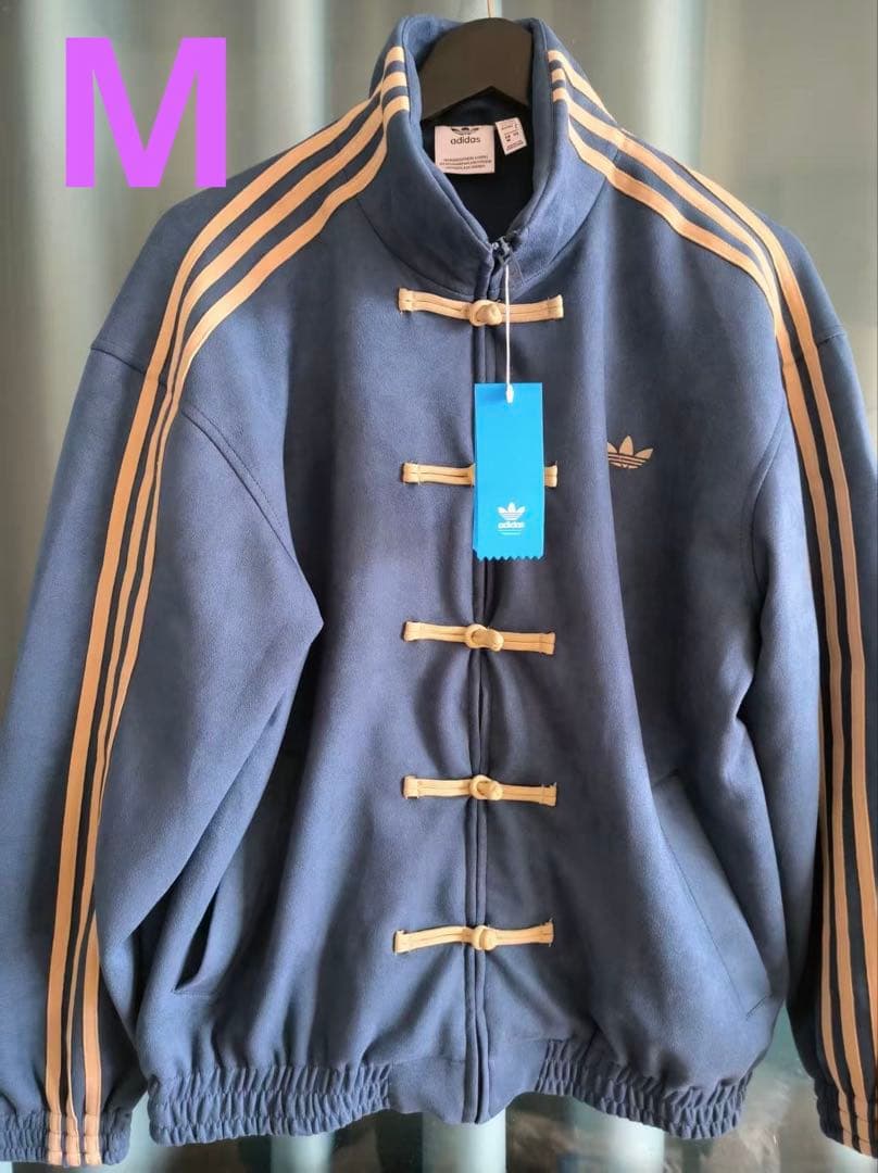 海外限定 アディダス 巳年 トラック スエード ジャケット ブルー M