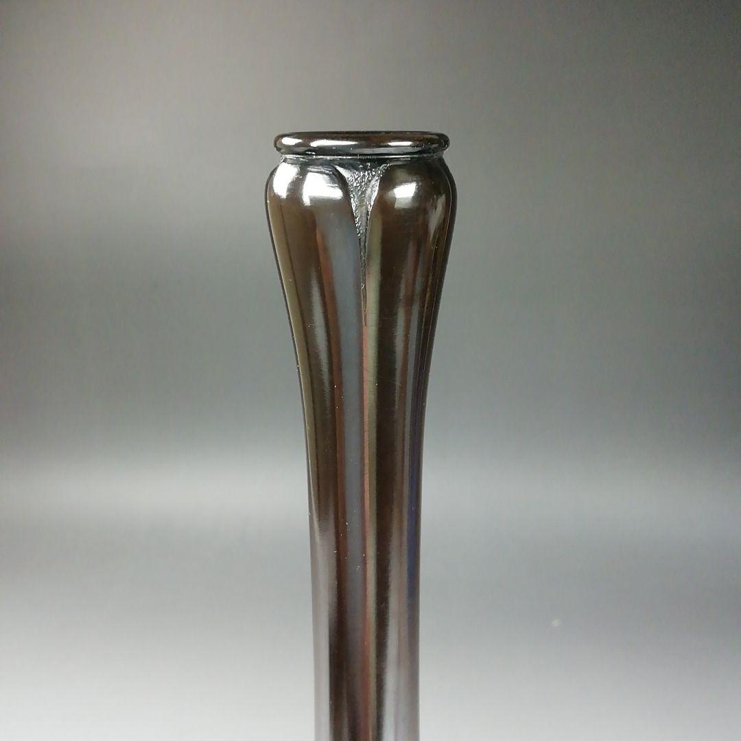 Ｔ９８７　花入　『大名物写　鶴一声　花入』『鋳物師　金森彦兵衛 造』　共箱　花器