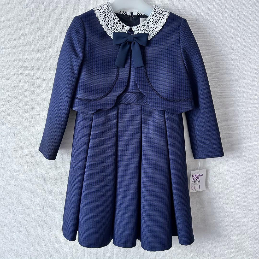 新品タグ付き卒園入学式フォーマルアンサンブル　120エルアンノアール