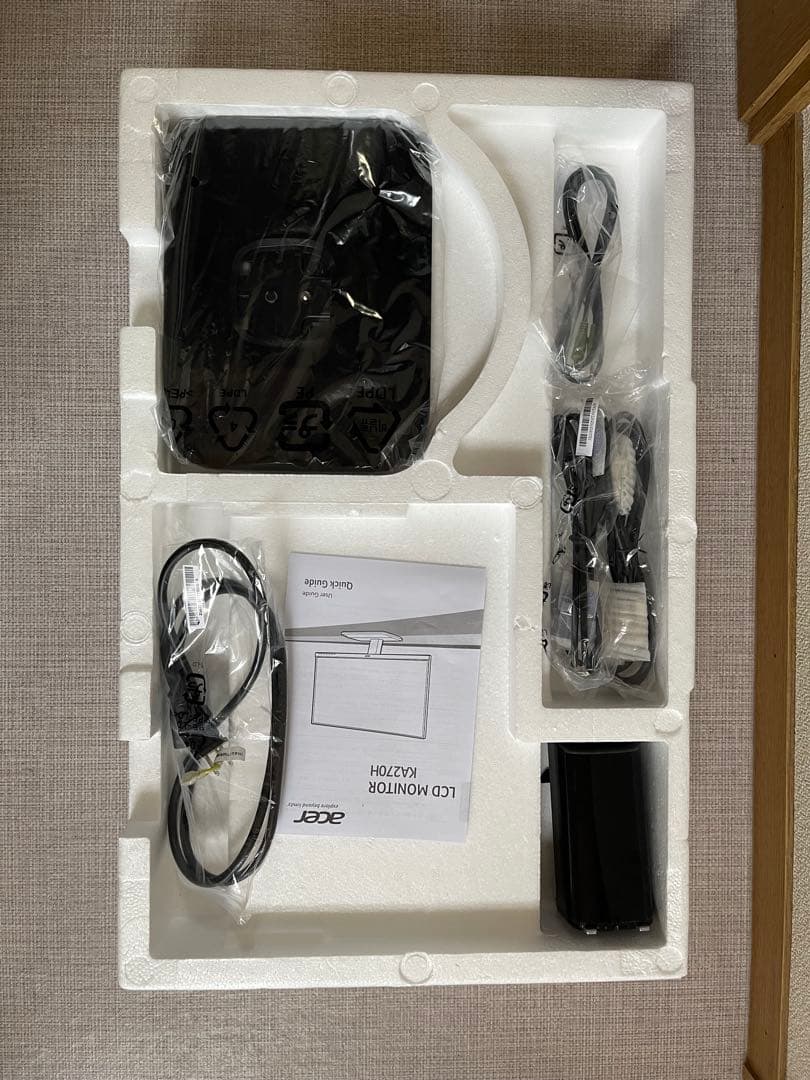 【美品】Acer 27インチ フルHD液晶モニター KA270H Abmidx