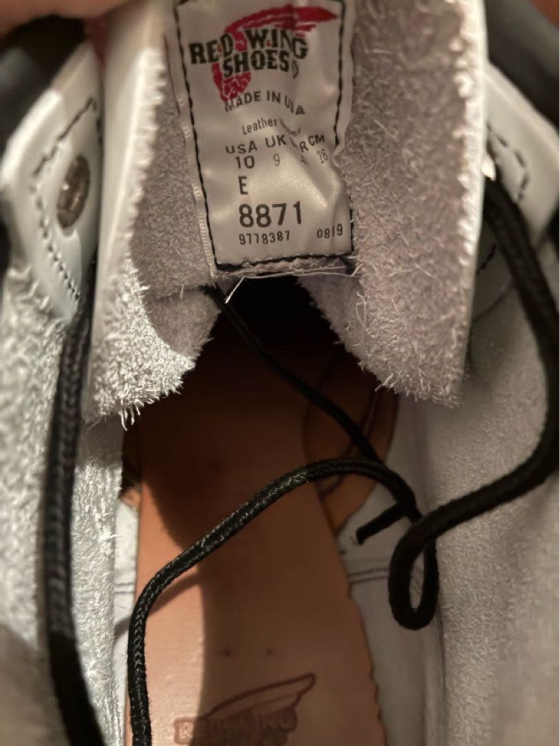 RED WING レッドウィング 8871 10E 28cm ホワイト レザー