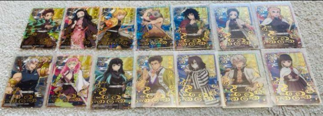 鬼滅の刃 ステンドグラスカード 第一弾.第二弾、コンプ