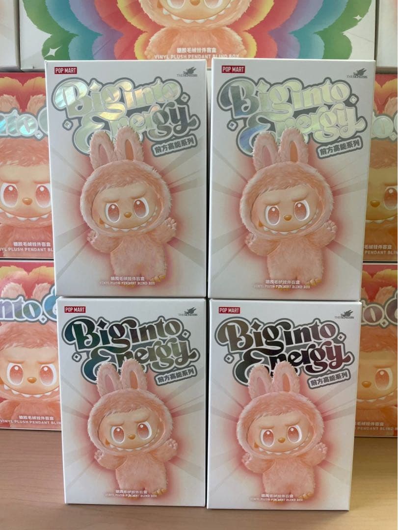 正規品・未開封4ピース ラブブ ポップマート ぬいぐるみ LABUBU エナジー