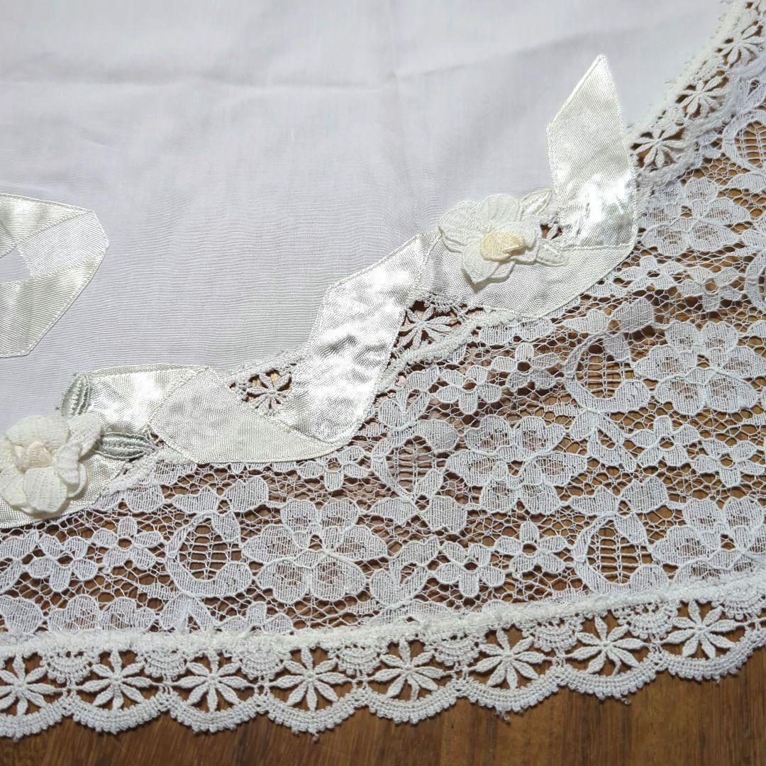 さえら　ヒスクローネ　サロンエプロン　レースエプロン