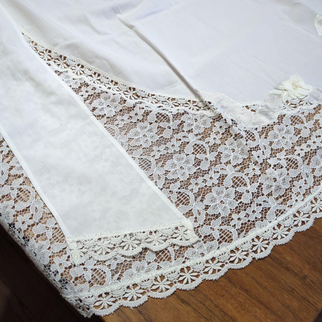 さえら　ヒスクローネ　サロンエプロン　レースエプロン