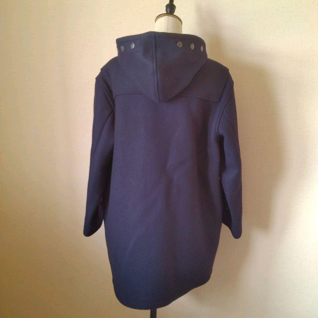 90s ラルフローレン ネイビー フード付き ダッフルコート 女性にも