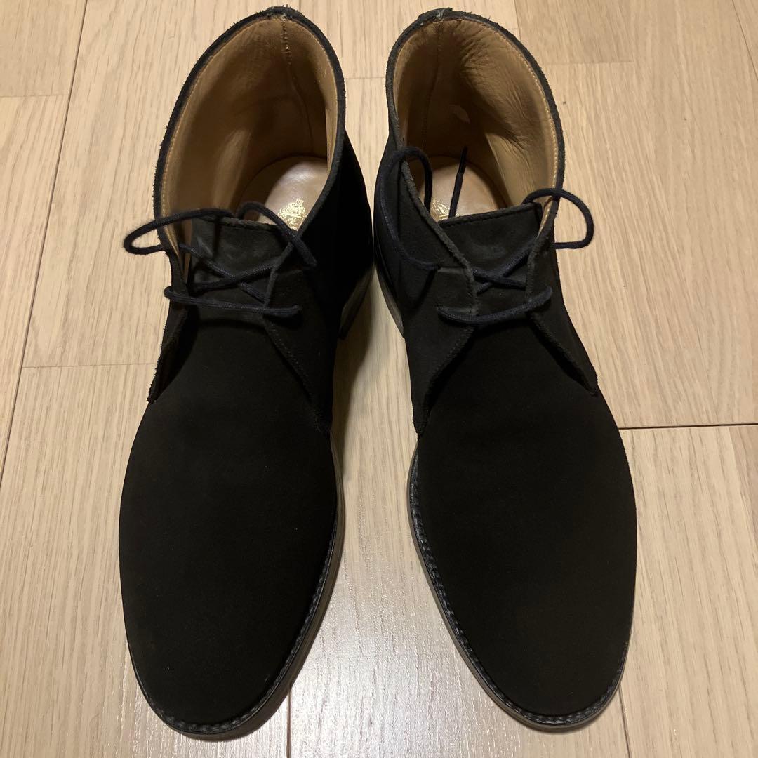 クロケット&ジョーンズ CHERTSEY ブラックスエード 7ハーフ