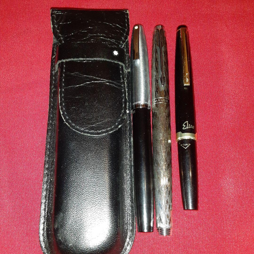 万年筆SHEAFFER PARKER Elite MONTBLANCケース