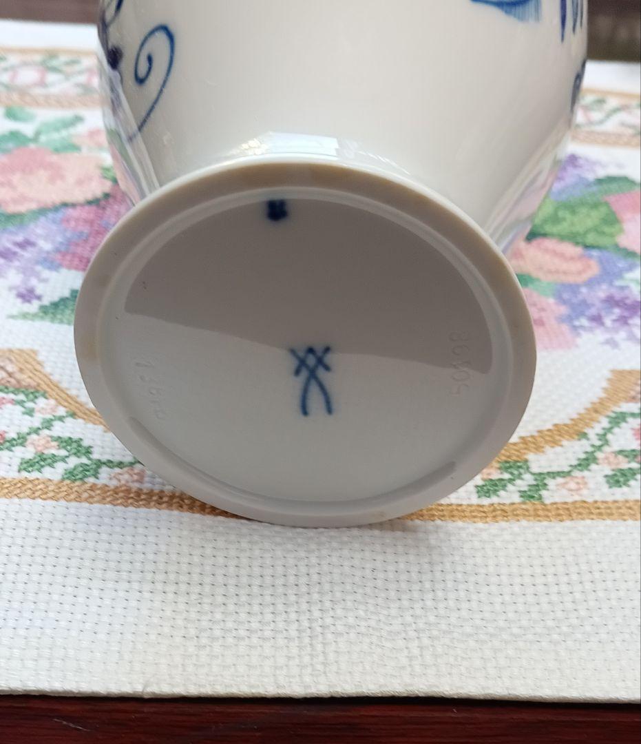 マイセン花瓶　ブルーオニオン