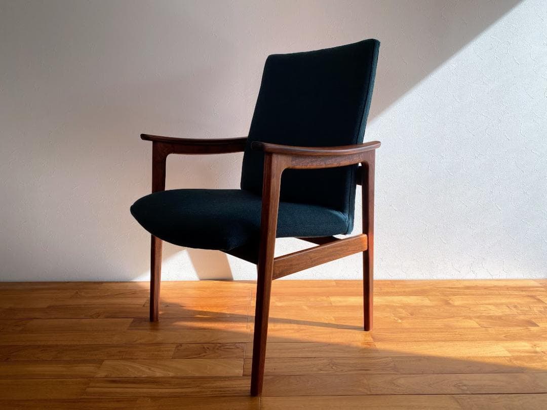 1960-70s デンマーク製 ローズウッド×マホガニー イージーチェア 仕上済