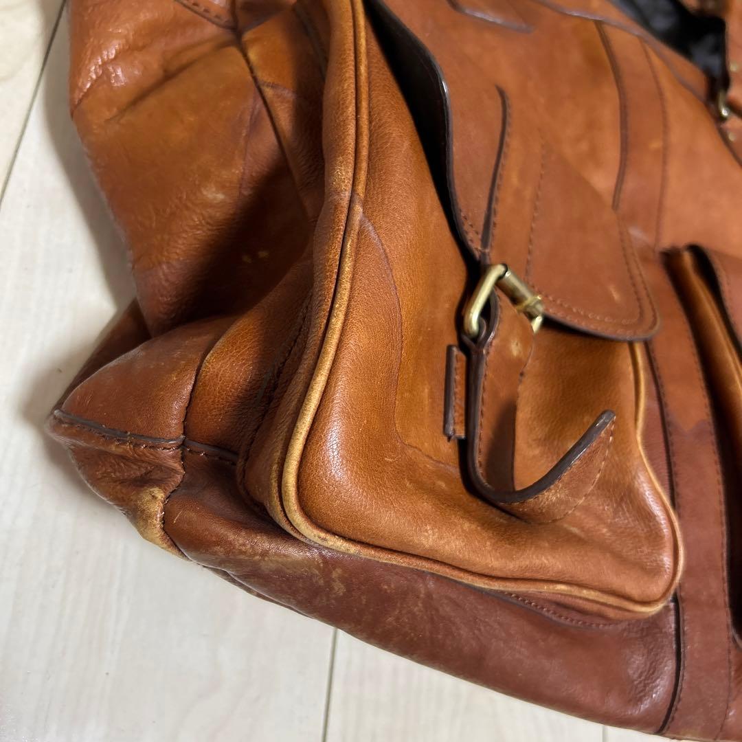 Banana Republic ￼ブラウンレザーダッフルバッグ