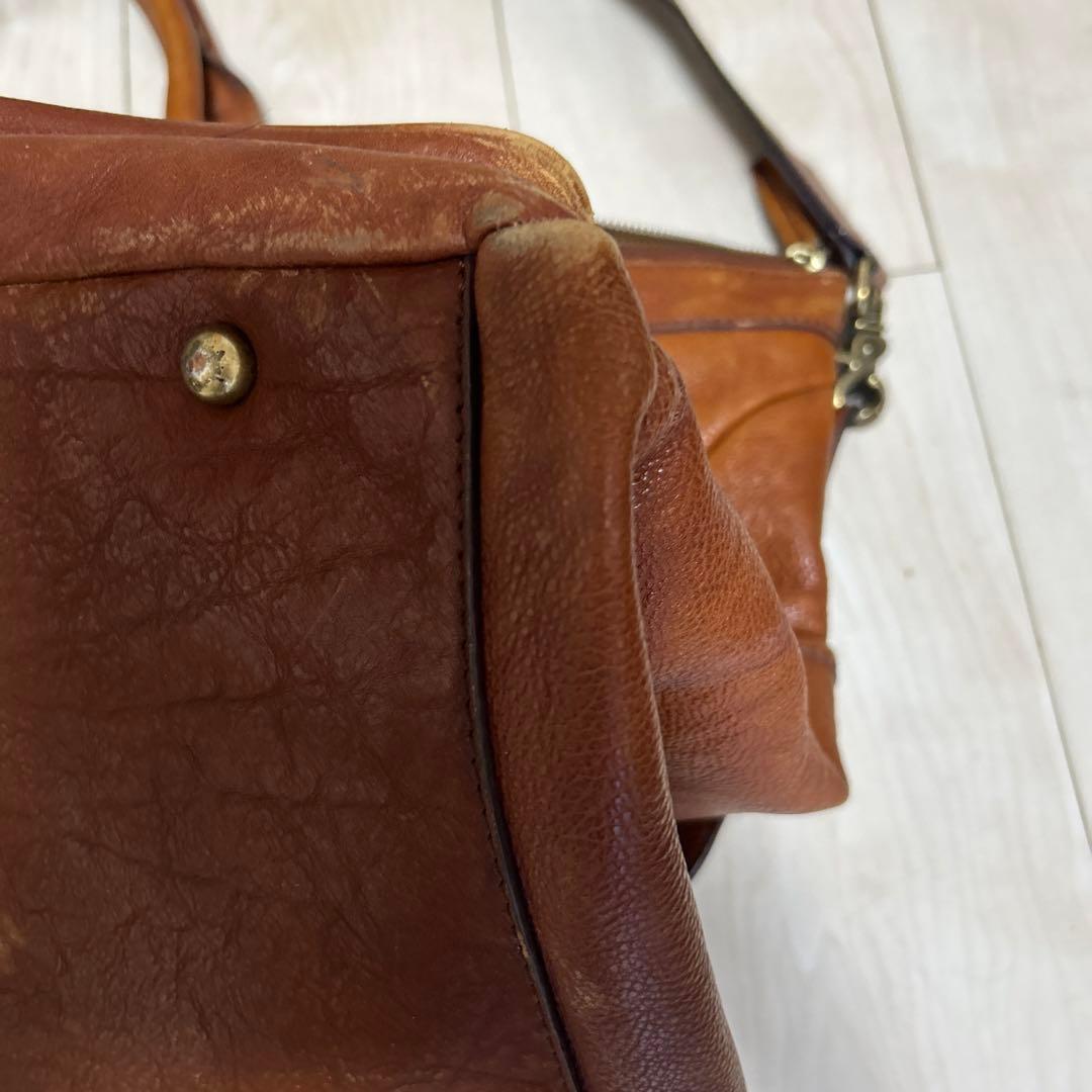 Banana Republic ￼ブラウンレザーダッフルバッグ