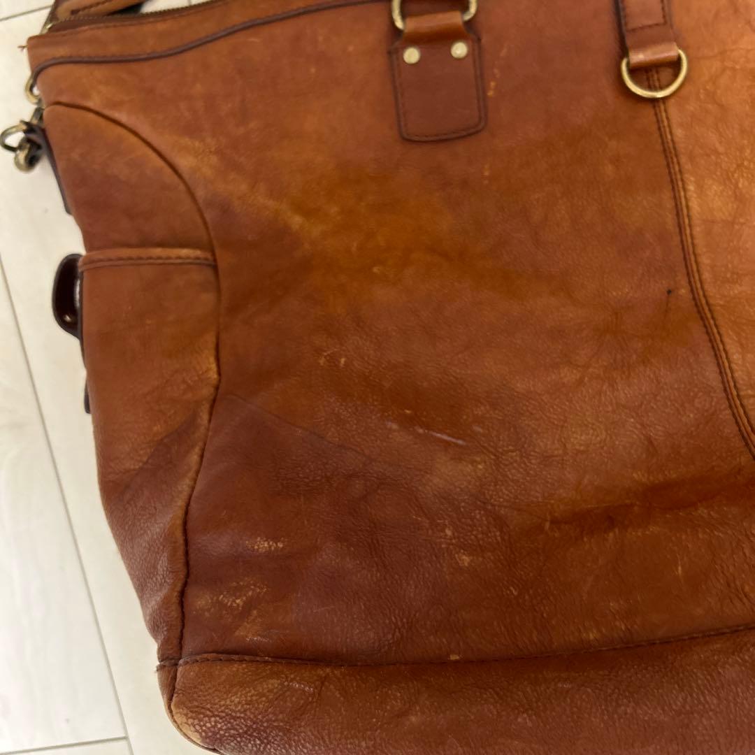 Banana Republic ￼ブラウンレザーダッフルバッグ