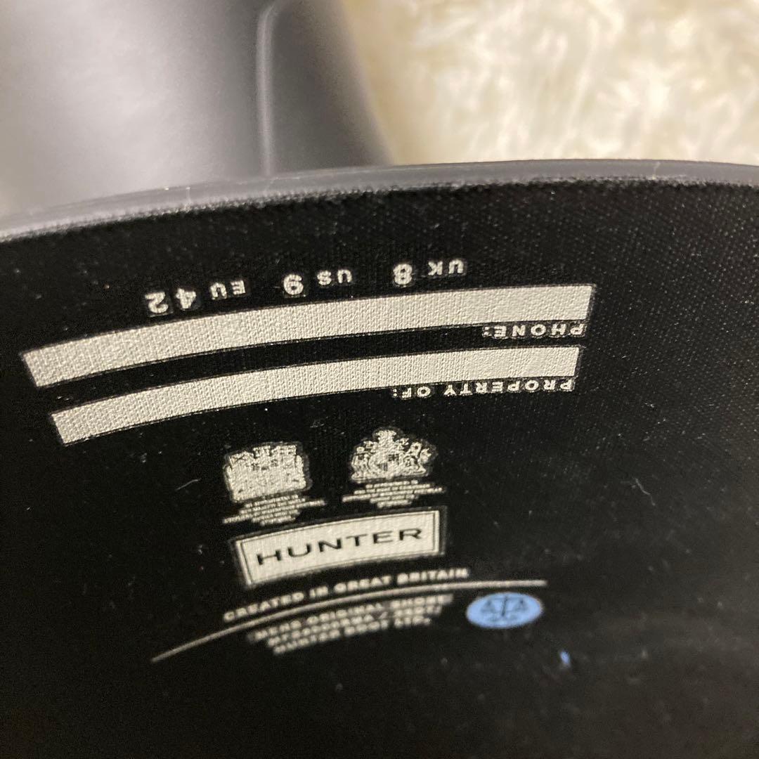 新品未使用HUNTER ブラック 長靴 バックル付き27cm