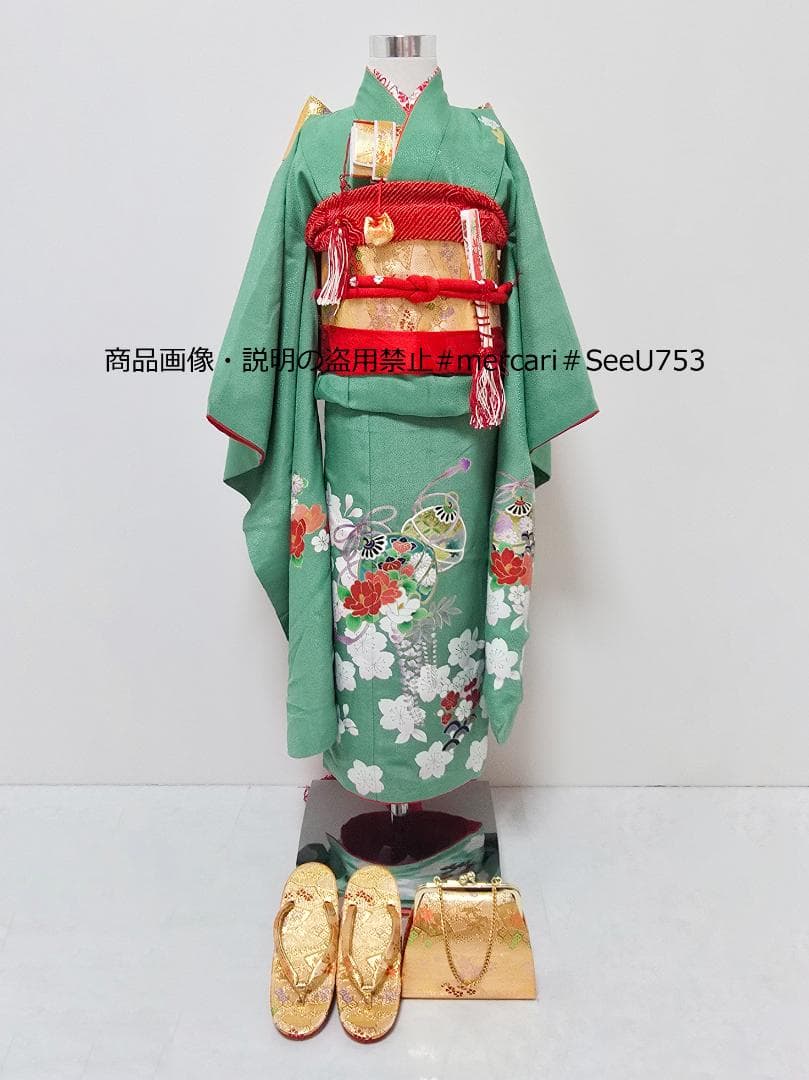 七五三　7歳　着物　セット　女の子 *c66