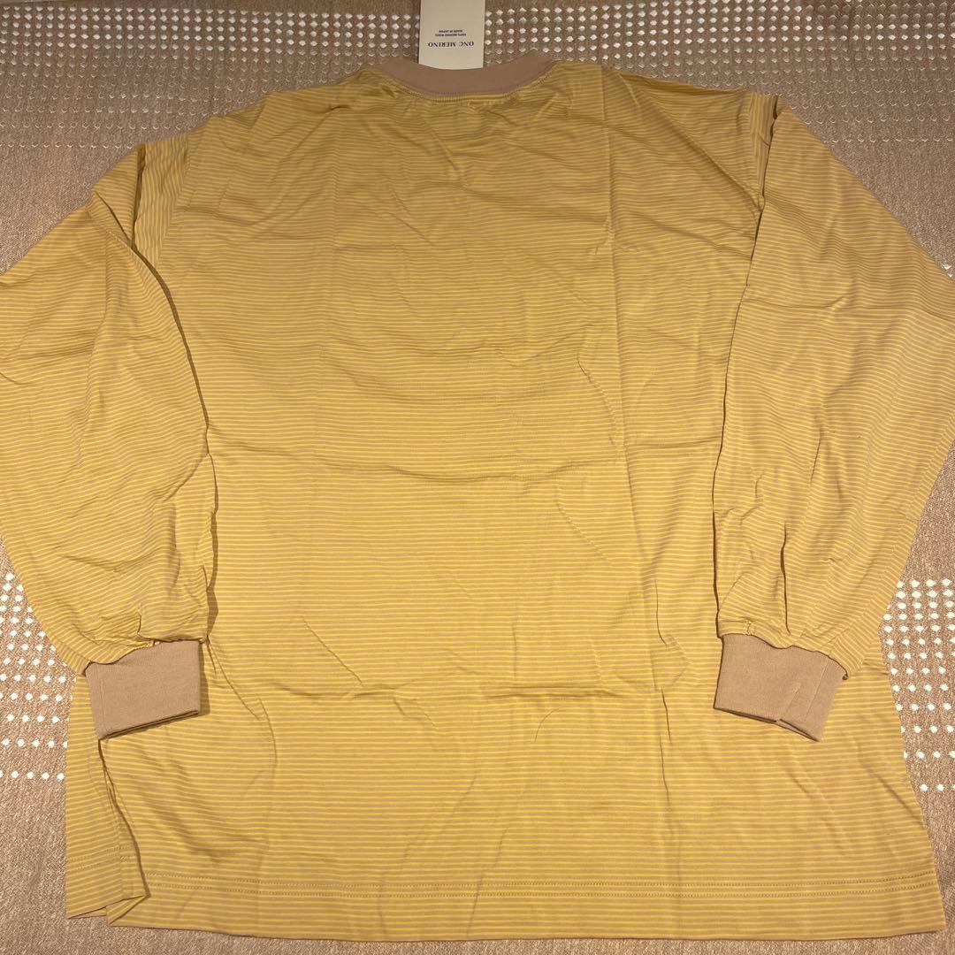 ONC MERINO ロングスリーブTシャツ 100% メリノウール　GOLD