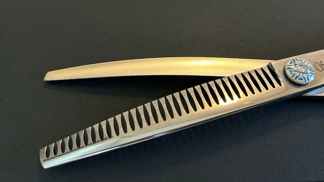 シルバーライン　シザー　消しゴム手品　カーブ　7インチ　シザーリング付