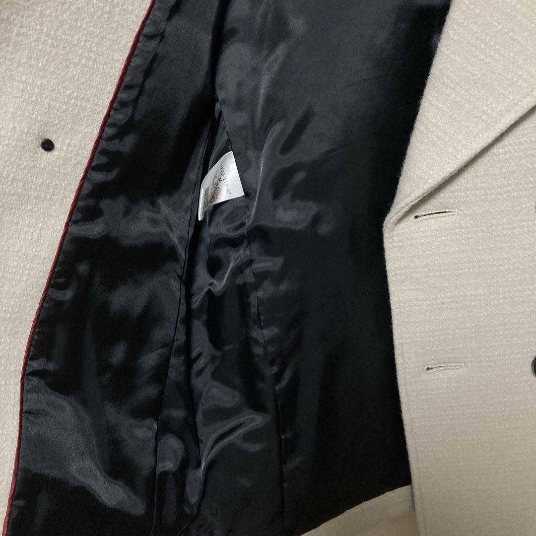 超美品 バーバリーブラック ピーコート ウールコート