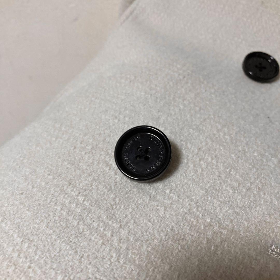 超美品 バーバリーブラック ピーコート ウールコート