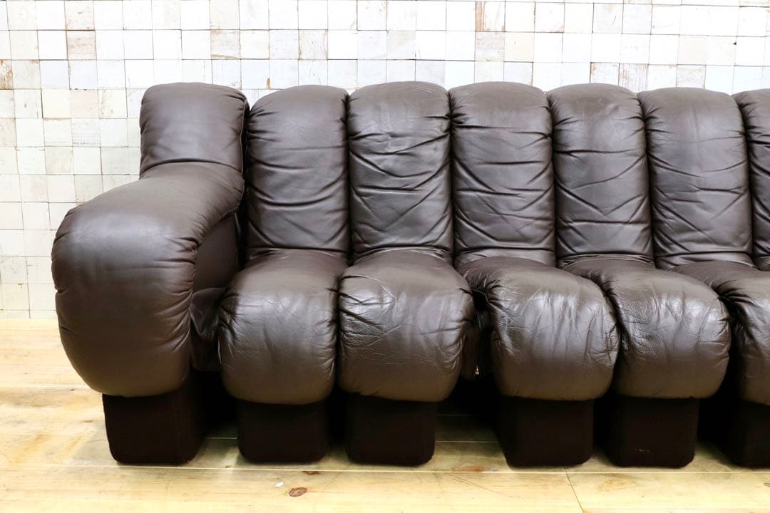 GMHK550○mobilia / モビリア スネークソファ 10連 名作 石