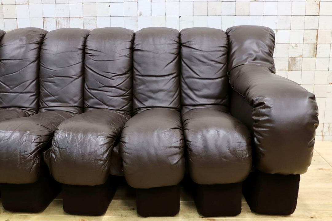 GMHK550○mobilia / モビリア スネークソファ 10連 名作 石