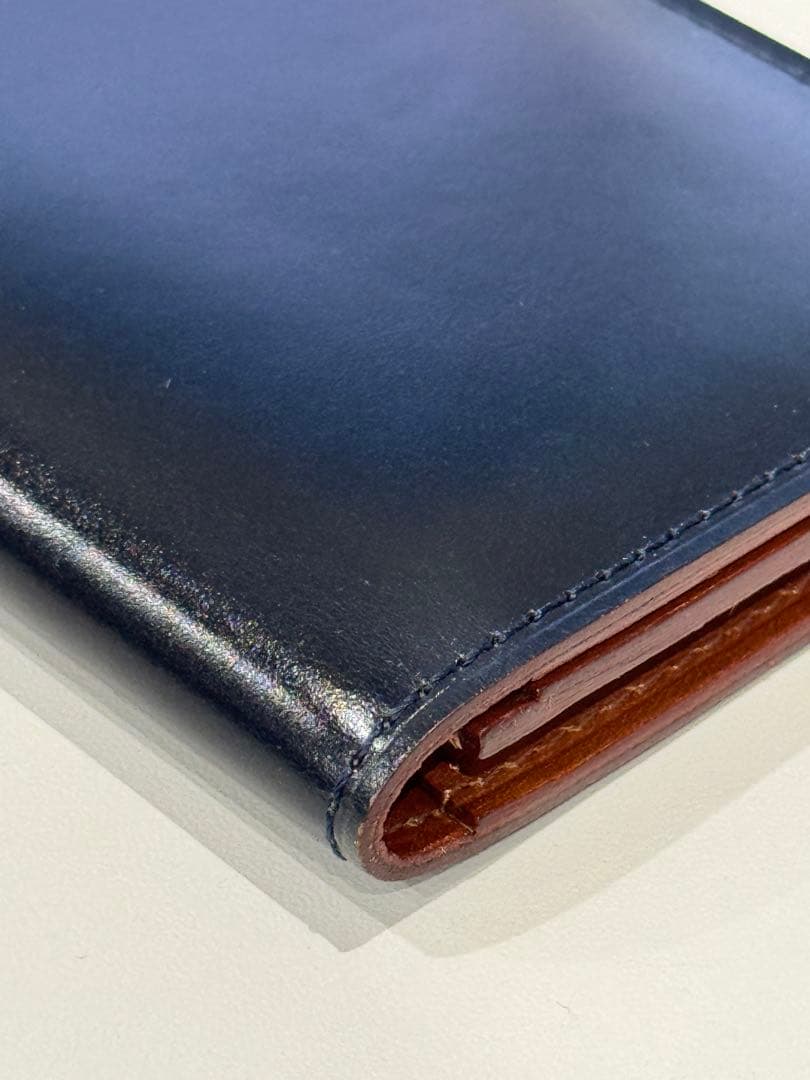 u*6様 土屋鞄　コードバン　名刺入れ　ネイビー