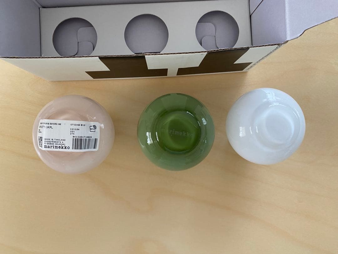 マリメッコ　新品　Mini ベース 3個セット