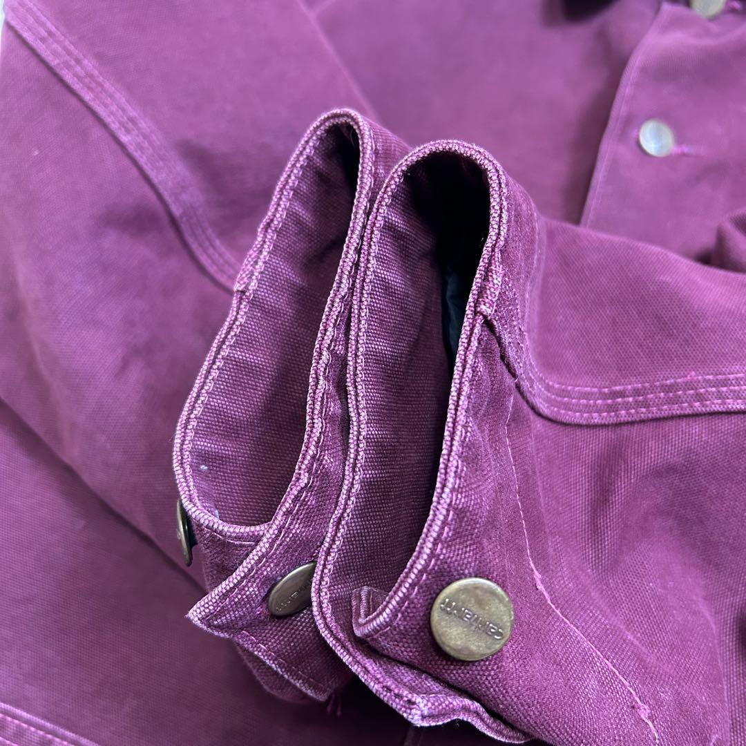 【希少色】美品 星タグ カーハート ミシガンチョアコート バーガンディ L