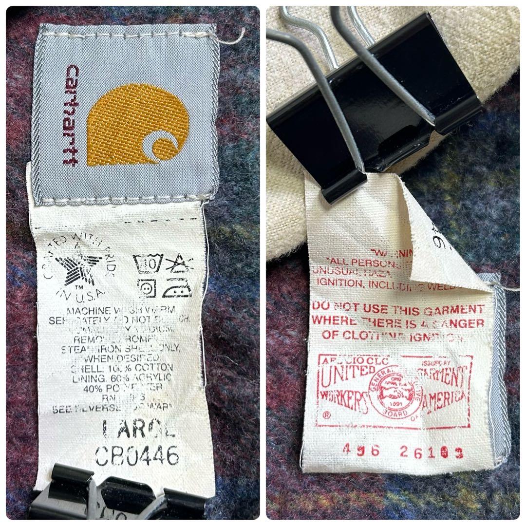 【希少色】美品 星タグ カーハート ミシガンチョアコート バーガンディ L