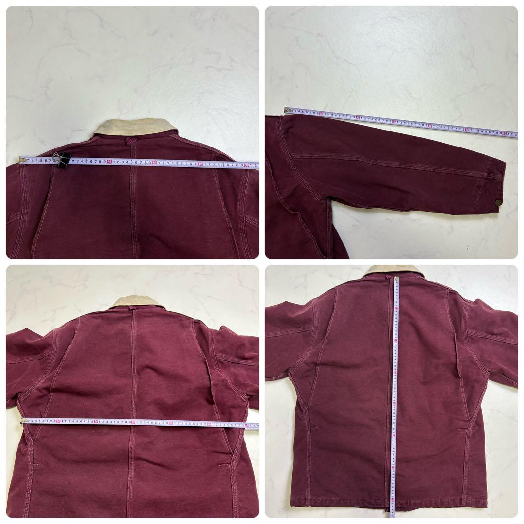 【希少色】美品 星タグ カーハート ミシガンチョアコート バーガンディ L