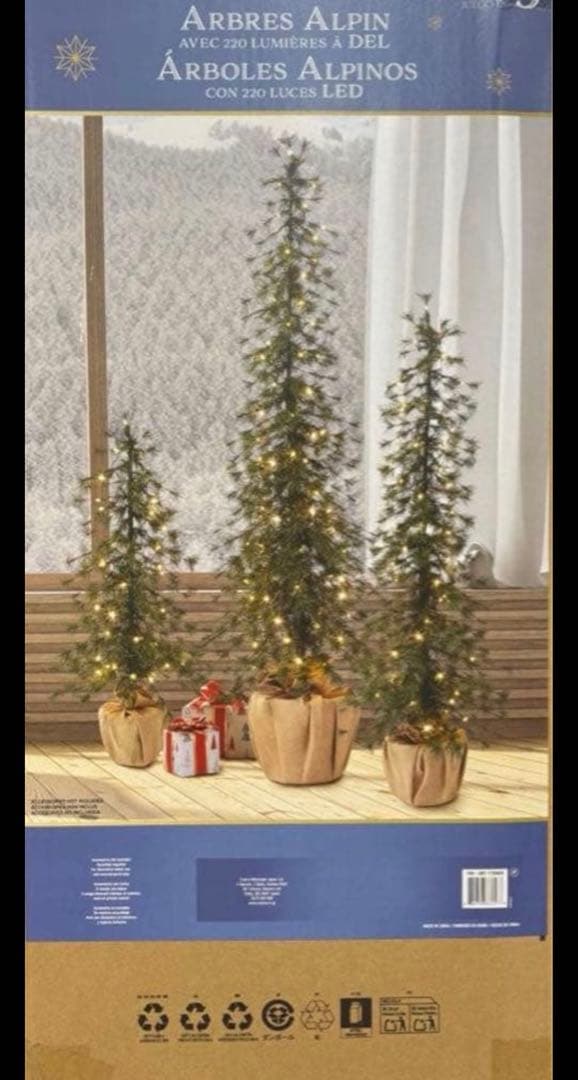 【COSTCO】コストコ LED アルパインツリー 3点セット クリスマスツリー