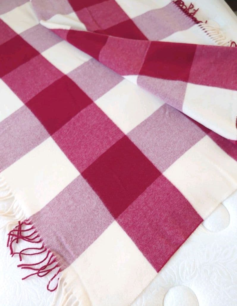 【Bellora ベローラ】＊新品＊ウール100％ スローケット ブランケット