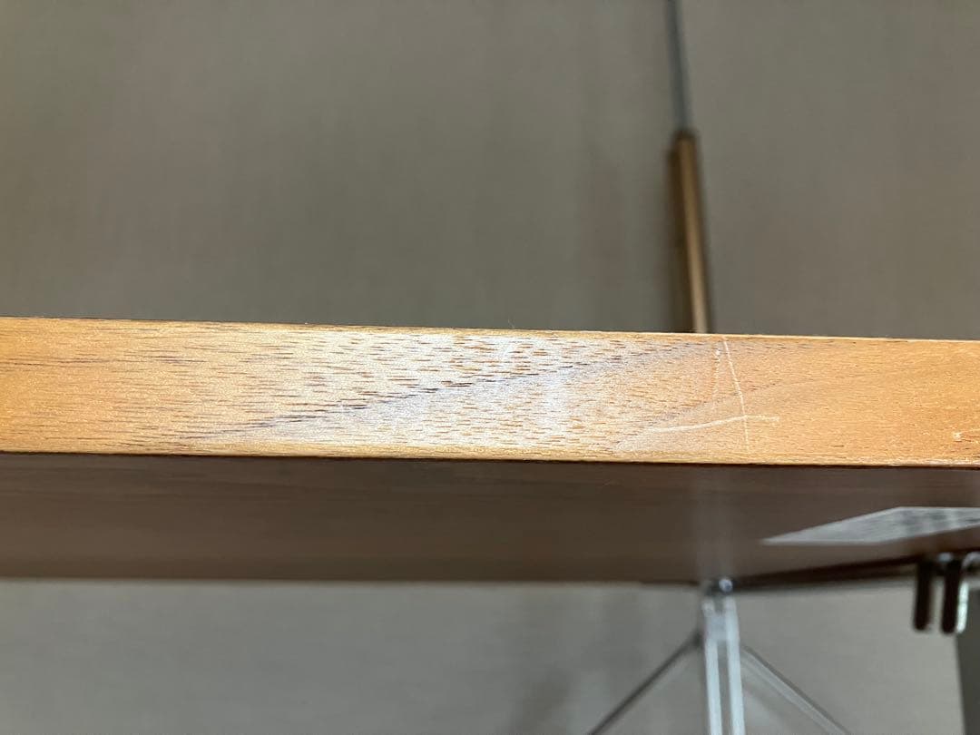 無印良品　ウォルナット　ウッドメタルオープンシェルフ 2段引き出し付き