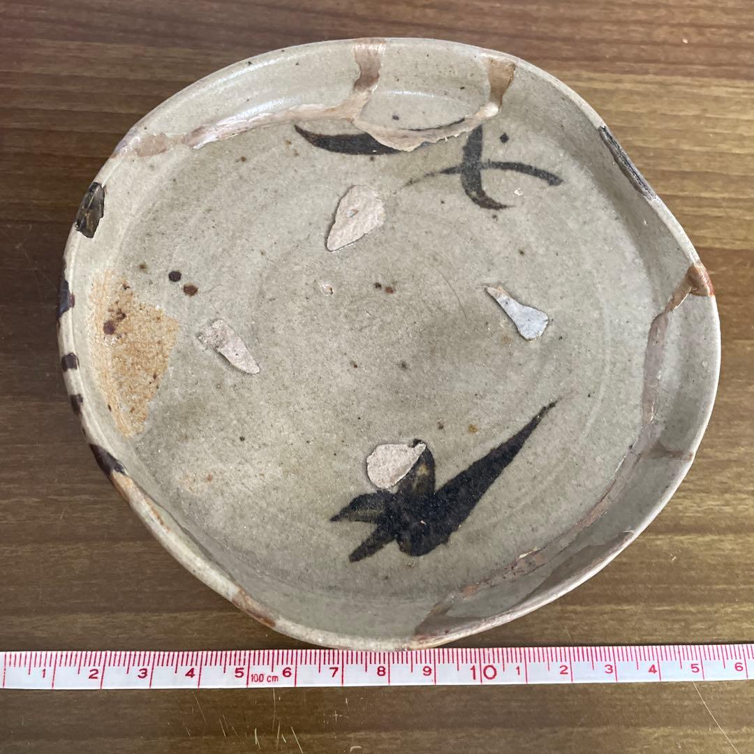 唐津 江戸初期 絵皿 直し