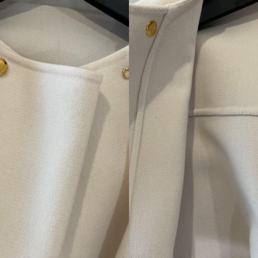 ドゥロワー　ウールメルトンリバージャケット　38 未使用品　drawer