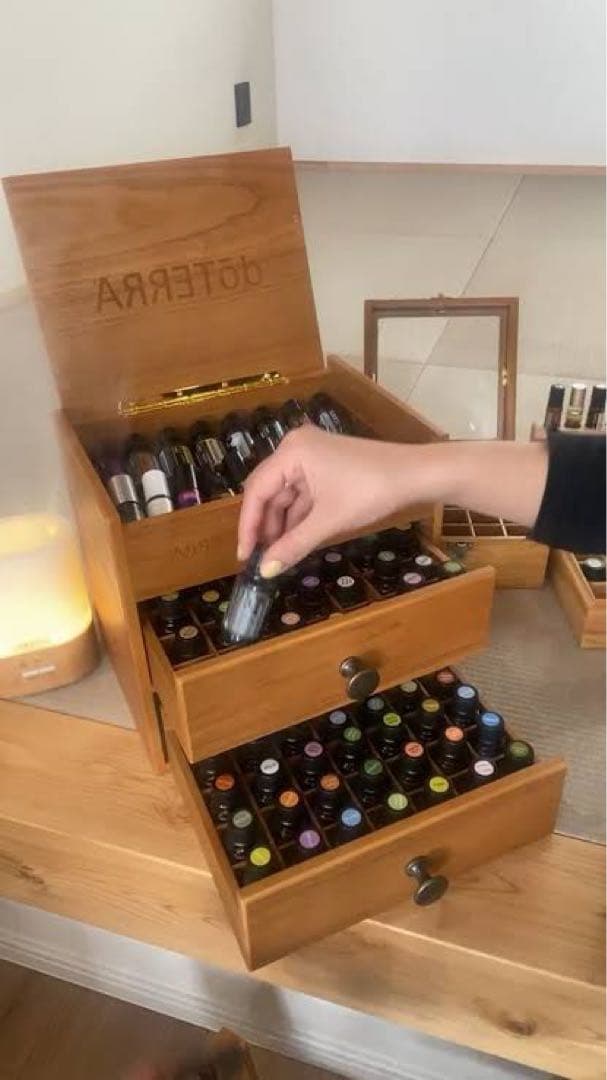 doTERRA ドテラ　ウッドボックス88 アロマオイル収納ボックス