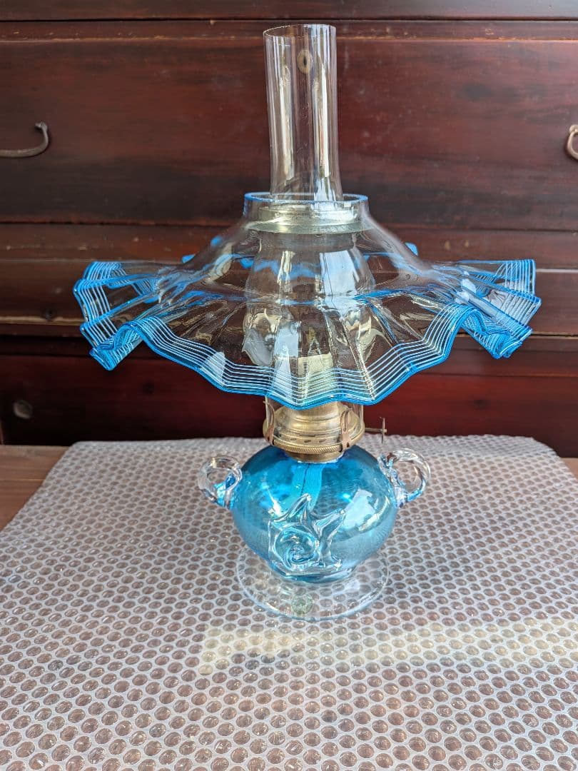 小樽　北一硝子　アンティーク ランプ　インテリア　ディスプレイ♦底値となります