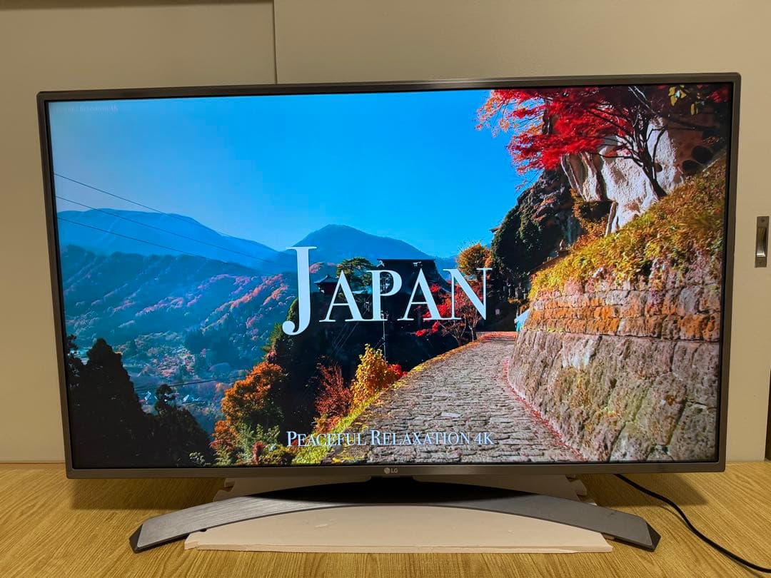 美品LG 43UJ6500 43 インチ　2017年製　⭕️ 4Kネット動画テレビ