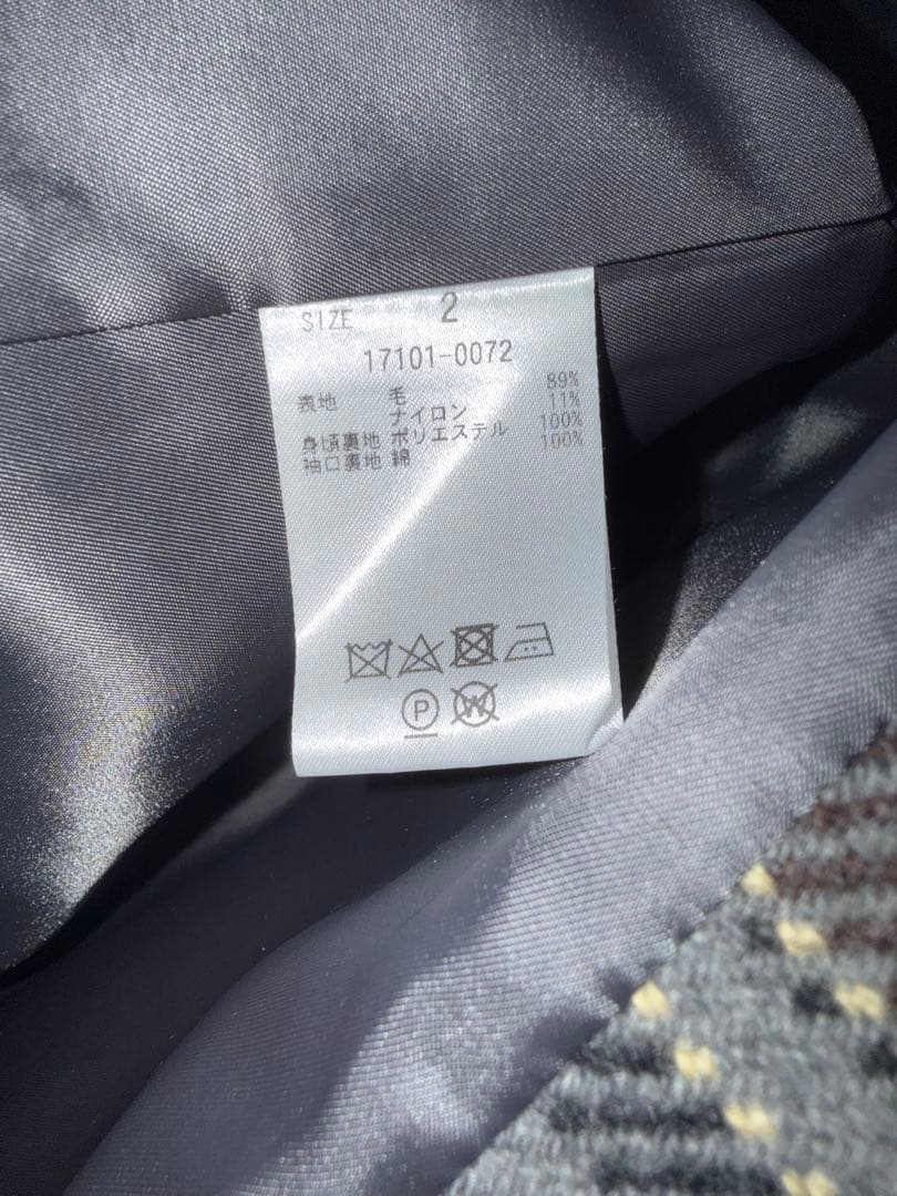 ジャケット・アウター CLANE OVER SHOULDER PEAKED LAPEL COAT