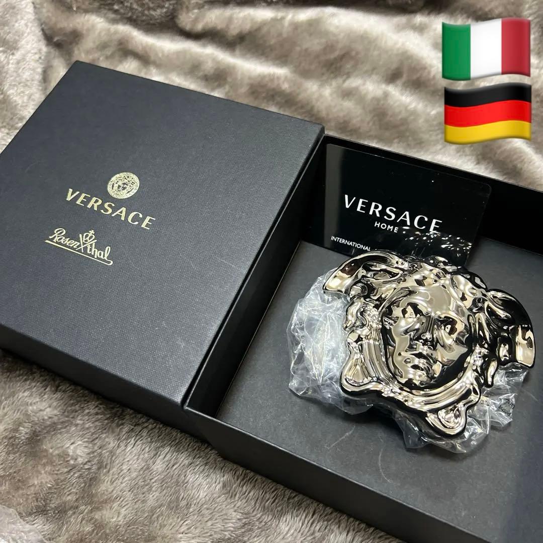 新品　正規品　VERSACE メデューサ　ロゴカップ　ポットシルバー　五万の品