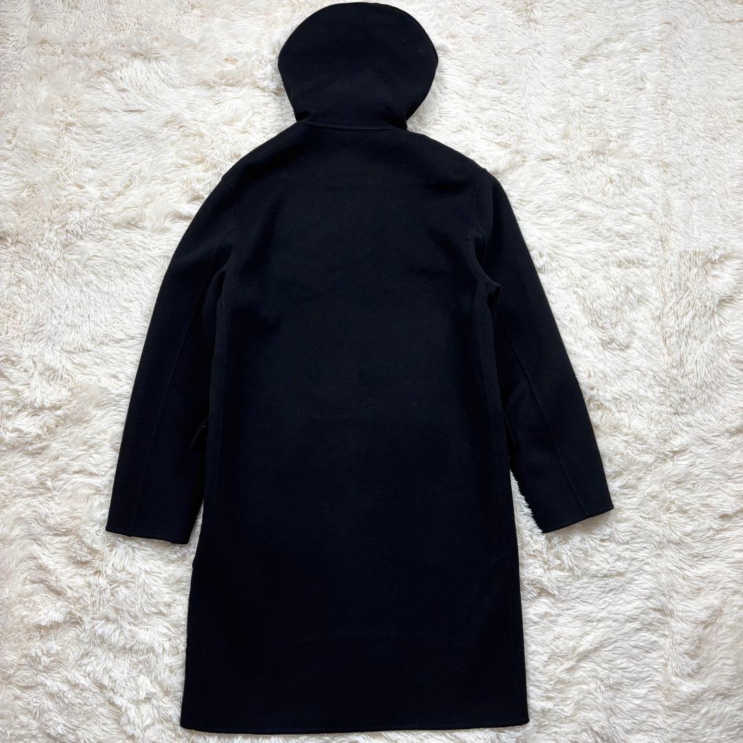 極美品 干場着用 セオリー カシミヤ混 ロングコート フード 黒 近年 M相当