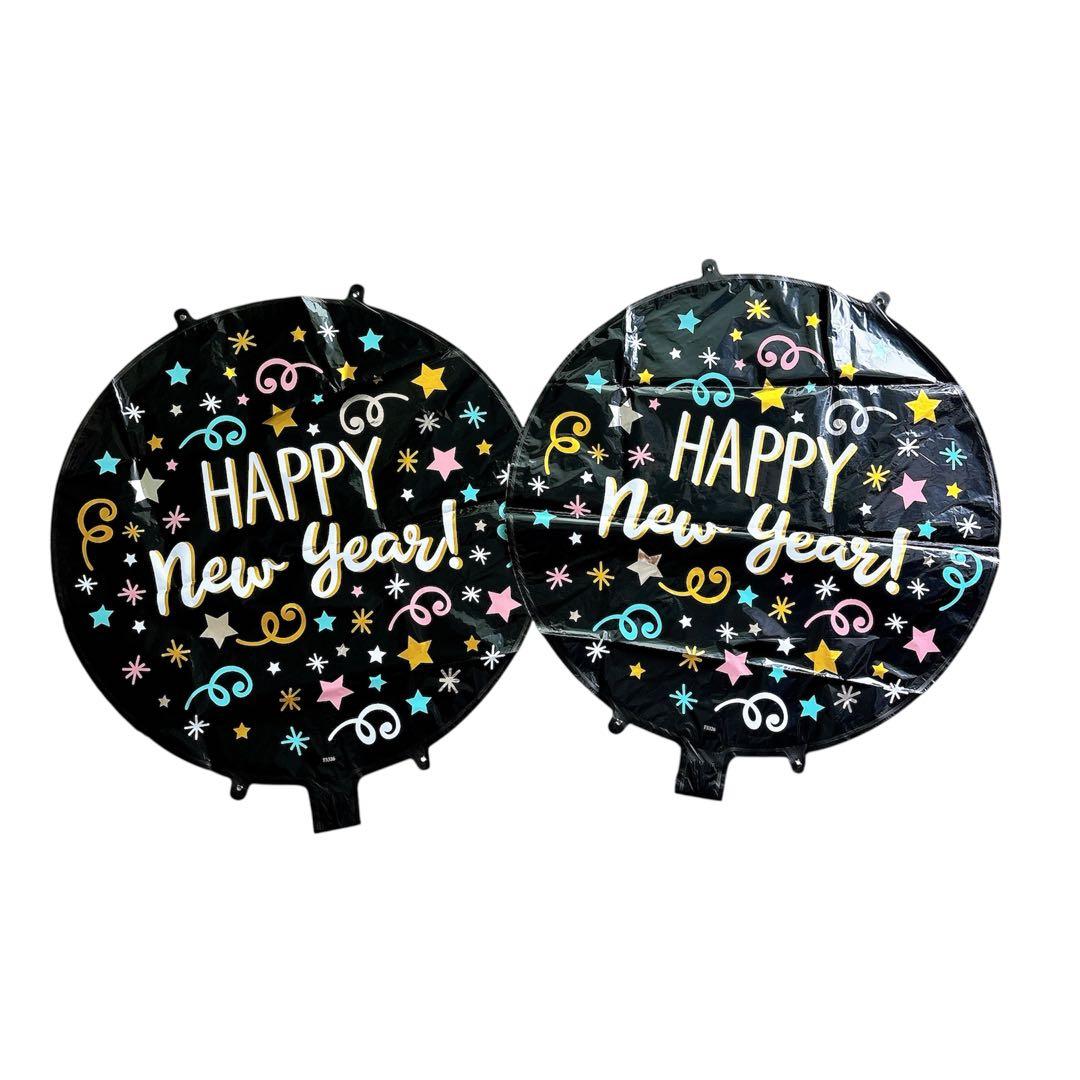 ハッピーニューイヤーズイブバルーンデコレーションセット5個 風船