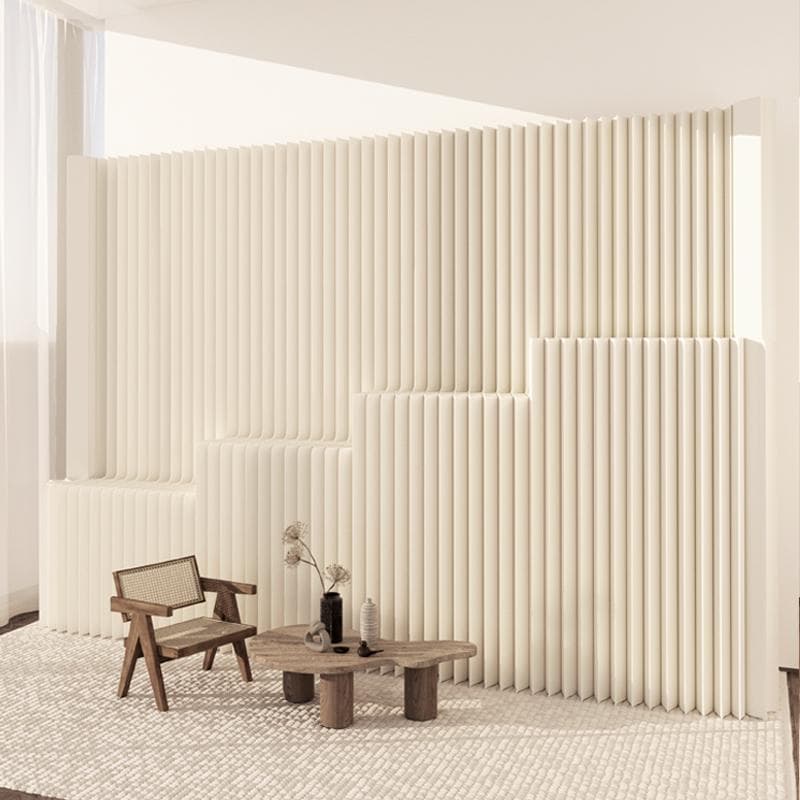 折りたたみパーテーション 間仕切り4段式高さ2.2ｍ長さ3ｍ持ち運び可能 目隠し