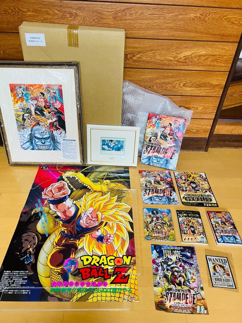 ONE PIECE ドラゴンボール鳥山明直筆サイン入りジャンプ展限定高級複製原画