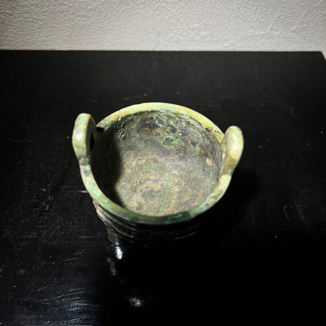 【骨董品】中国西周時代　饕餮紋青銅鼎