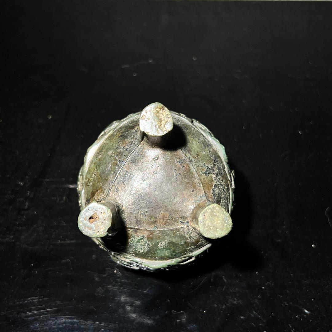 【骨董品】中国西周時代　饕餮紋青銅鼎