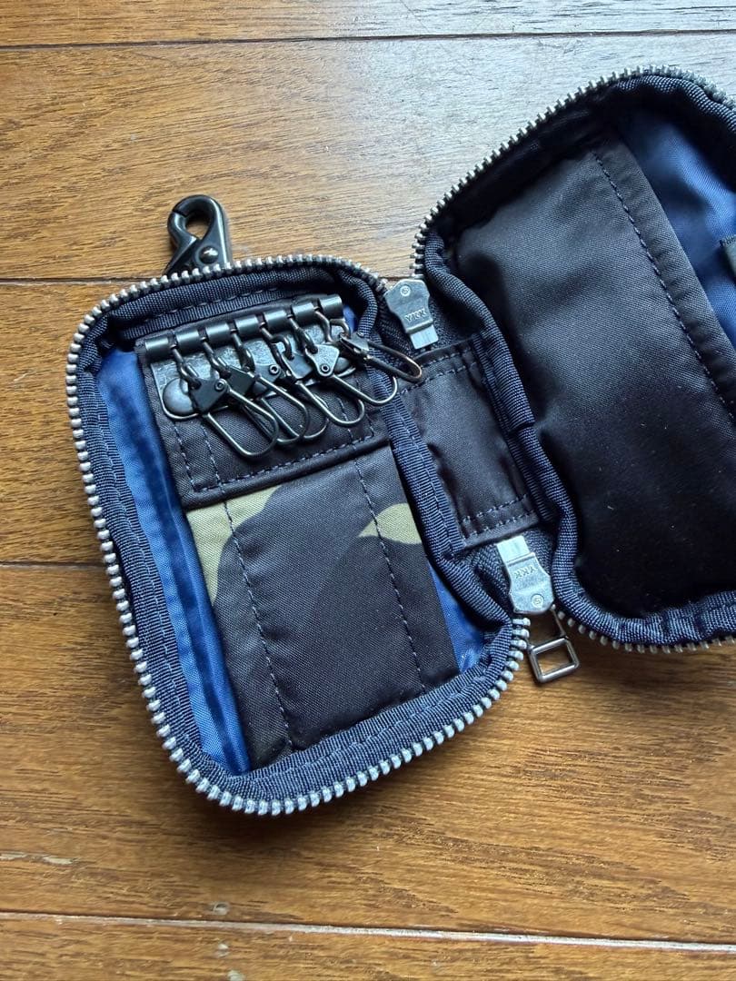 極美品 PORTER カモフラージュ キーケース